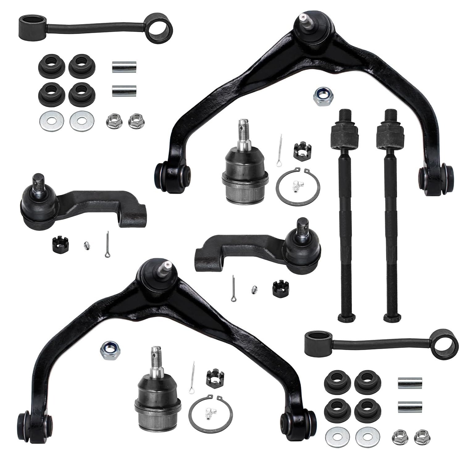 WAウエスタンアームズ GM Fe外装パーツ Amazon.com: Detroit Axle - Front End 10pc Suspension Kit for 2008